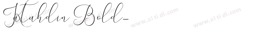Katahdin Bold字体转换